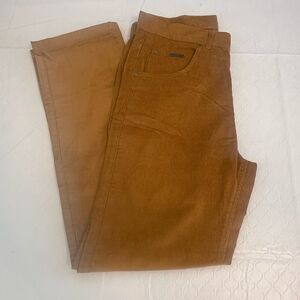 Peter Christian Flat Front Corduroy Trousers Mens 32x30 Brown Pants